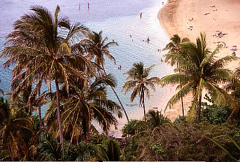 Ke'e Beach, Start des Napali Trails