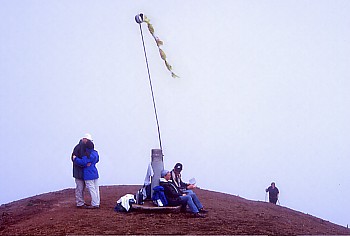 Nebel auf dem Gipfel des Pico Birigoyo