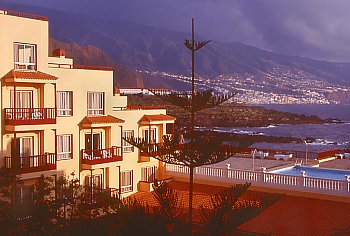 Blick aus dem Apartementfenter in Los Cancajos