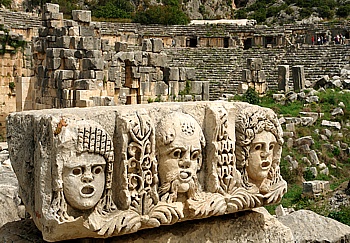 Antike Stadt Myra mit Amphitheater