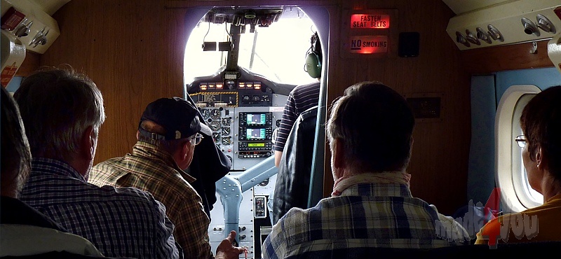 Blick ins Cockpit der Yeti Air