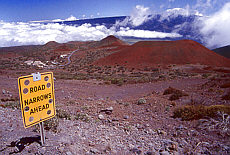 Blick vom Mauna Kea auf das Visitor center
