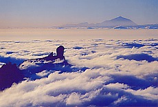 Roque Nublo mit Teide