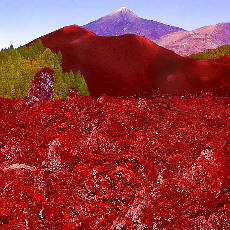 Teide mit feuerroter Lava (Montana Chinyero)