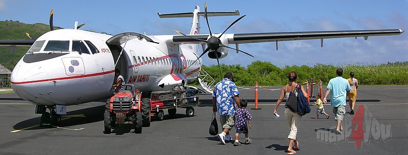 Propellerflugzeug der Air Tahiti