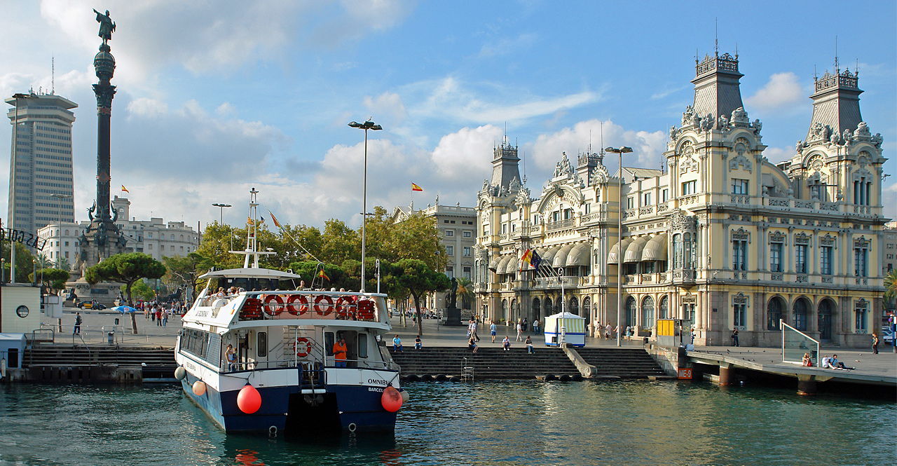 Monument de Colom, Kolumbussäule am Hafen von Barcelona