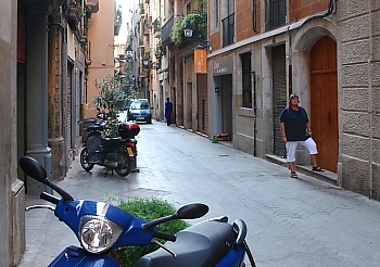 Mittelalterliche Gasse zum Appartement von HolidaysinBarcelona.com