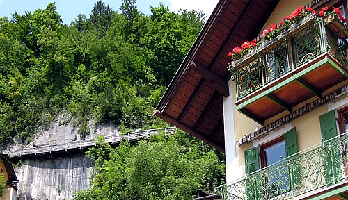 Lockstein Weg oberhalb von Berchtesgaden