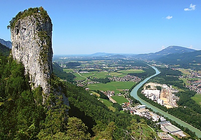 Blick vom Kleinen Barmstein zum Großen Barmstein Richtung Salzburg