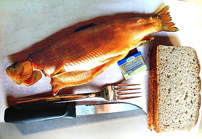 Gerucherter Saibling aus dem Knigssee auf St.Bartholom