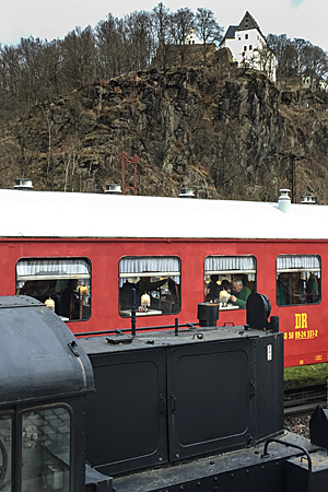 Eisenbahnrestaurant mit DDR Flair