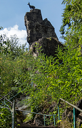 Treppenwanderweg hinauf zum Hirschsprung Lookout