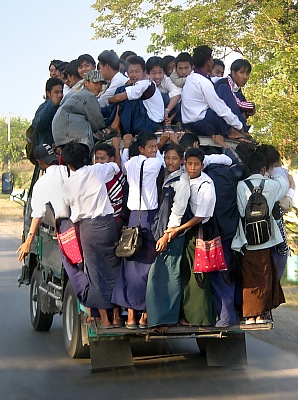 Busfahren auf burmesisch