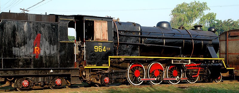 burmesische Dampflokomotive