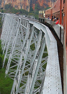 Blick auf das Gokteik Viadukt