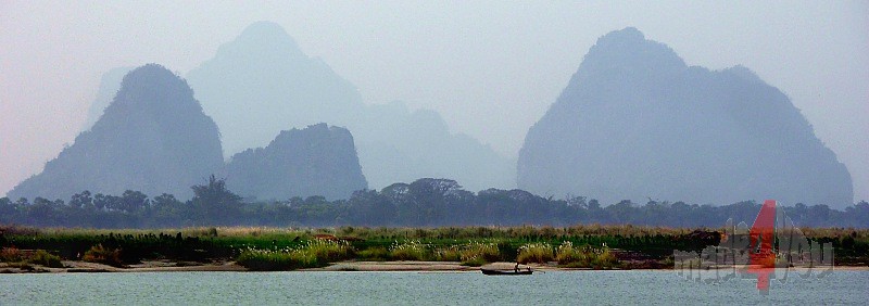 Karstberge entlang des Thanlwin River