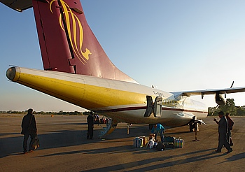 Mandalay Air in Bagan's Flughafen Heho