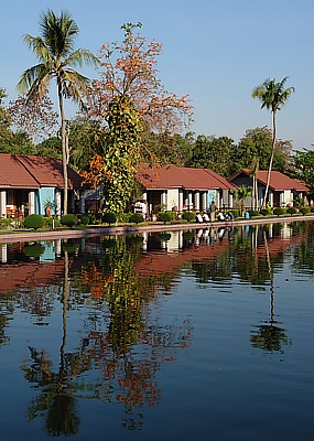 Bungalows des Mingalar Garden Hotels in Pyay