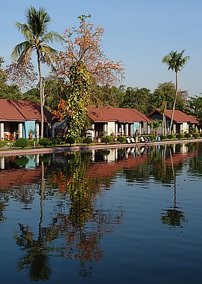 Bungalows des Mingalar Garden Hotels in Pyay