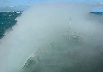 Stormy passage with Interislander through the dreaded Cook Strait