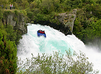 Wildwasser Rafting in den Huka Falls