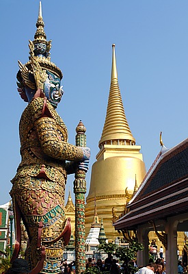 Tempelwächter im  Wat Phra Kaeo