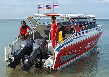Speedboot zu Ko Rock Island