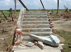 Das geschundene Land nach dem Wirbelsturm Nargis
