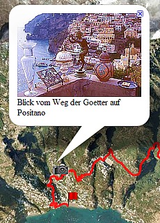 GPS-Track Weg der Götter (9.9 km)