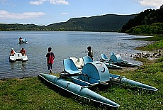 Bootfahren auf dem Lagoa das Furnas