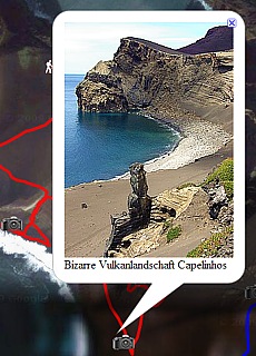 GPS-Track der Vulkan Wanderung Capelinhos (4 km)
