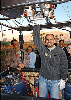 Pilot von Sindbad Balloons (Oktober)