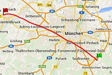 GPS-Track Hot Air Ballooning über München