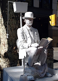 Stilles rtchen auf Las Ramblas (April)