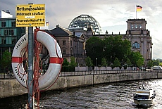 Rettungsschirm des Reichstages in Berlin