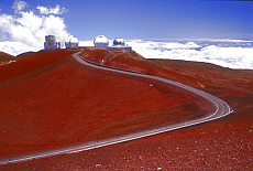 Weltraumbeobachtung auf dem Mauna Kea Gipfel