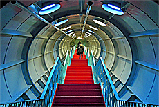Treppe im Innern des Atomium