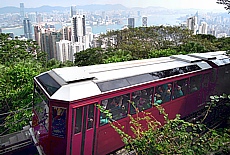 Cable Car auf den Pick in Hongkong