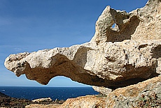 Felsformation Krokodil am Cap de Croix