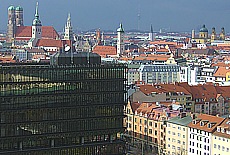 Blick vom Uhrenturm des Deutschen Museums