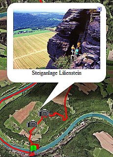 GPS-Track Rundwanderung Lilienstein, Rathen, Amselsee (15 km)
