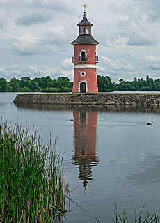Leuchtturm beim Schloss Moritzburg
