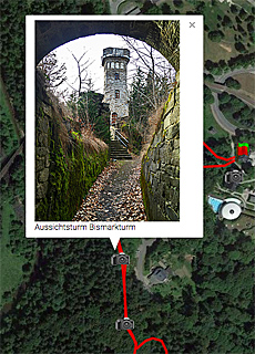 Bismarkturm beim Thermalbad Wiesenbad