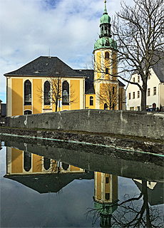 St.-Bartholomus-Kirche in Wolkenstein (August)