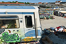 Verschrottete MVG U-Bahn im Schlachthofviertel