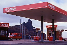 Tankstelle am Roque Bentayga (August)