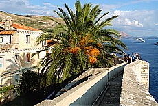 Auf der Stadtmauer von Dubrovnik