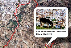 GPS-Track Höhenwanderung rund um Chefchaouen (8 km)