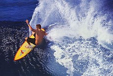 Wellenreiter auf Oahu (August)