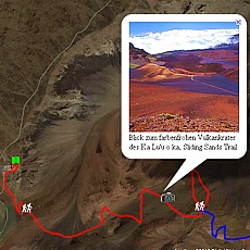 GPS-Track Maui Haleakala sliding sands trail (10,2 km oneway)